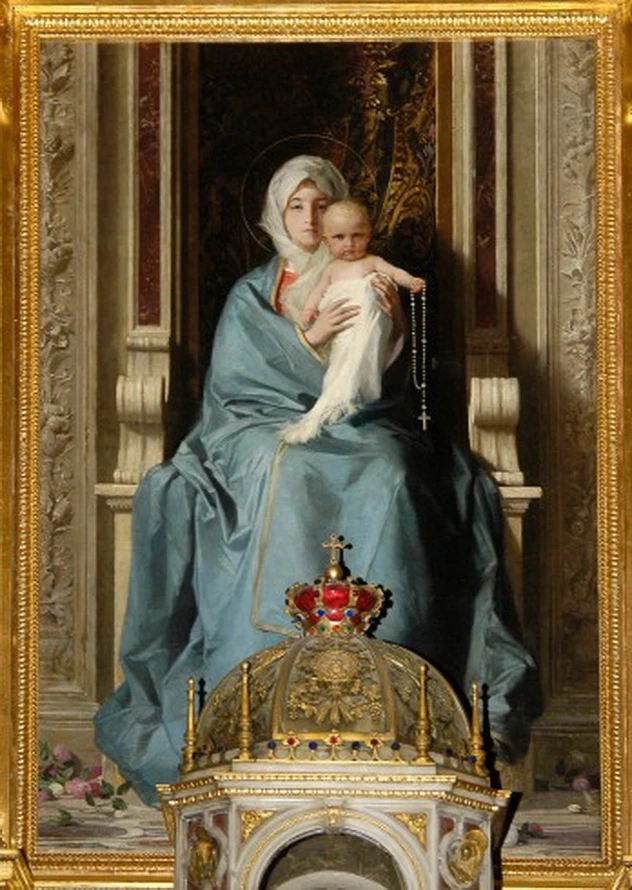 Ancona con Madonna e Santi - dettaglio, Genova